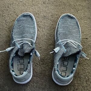 Hey Dude men’s 9 Blue and Gray Sneakers